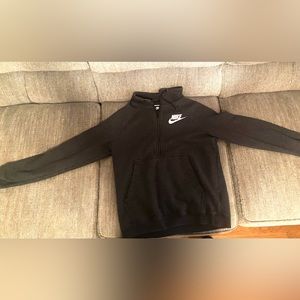 Small. Nike sweatshirt quarter zip. Gently used. No stains or tears.